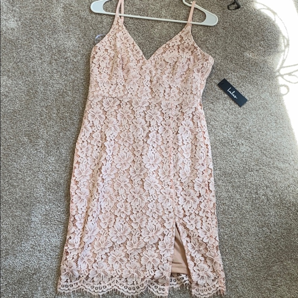 Lulus Sweetheart Pink Dress with Slit